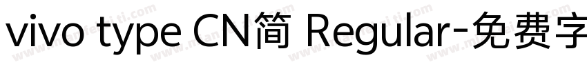 vivo type CN简 Regular字体转换